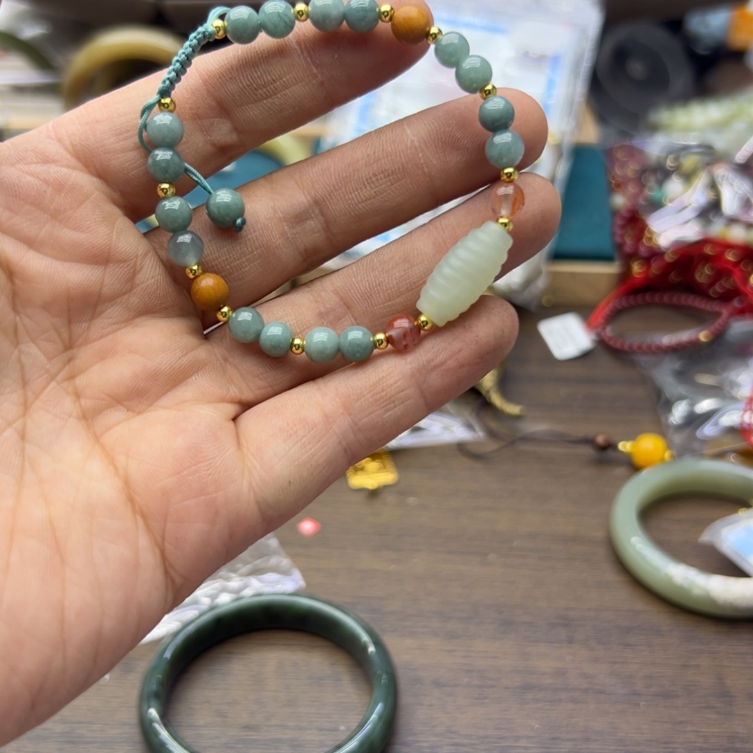 翡翠未镶嵌手链298