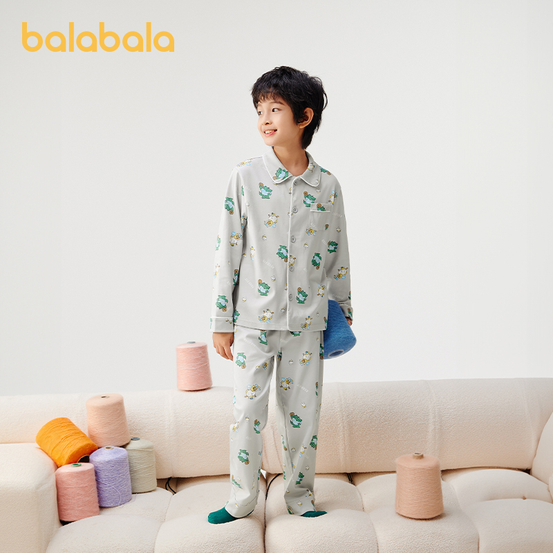 【ninigogo IP】巴拉巴拉童装男女儿童纯棉睡衣套装长袖家居服
