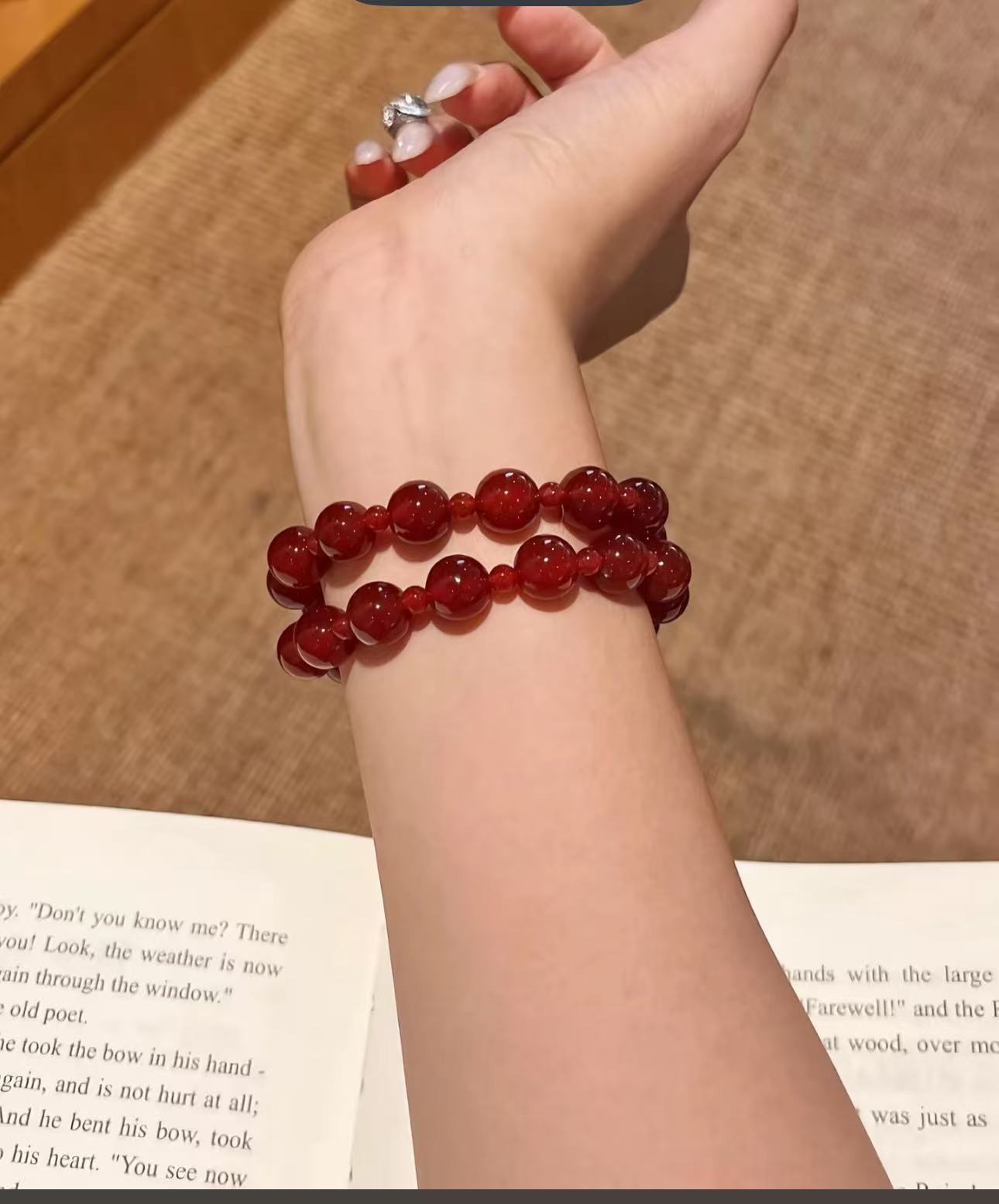 非金属布艺手链 赵露思同款手链小众高级感手链手工时尚百搭