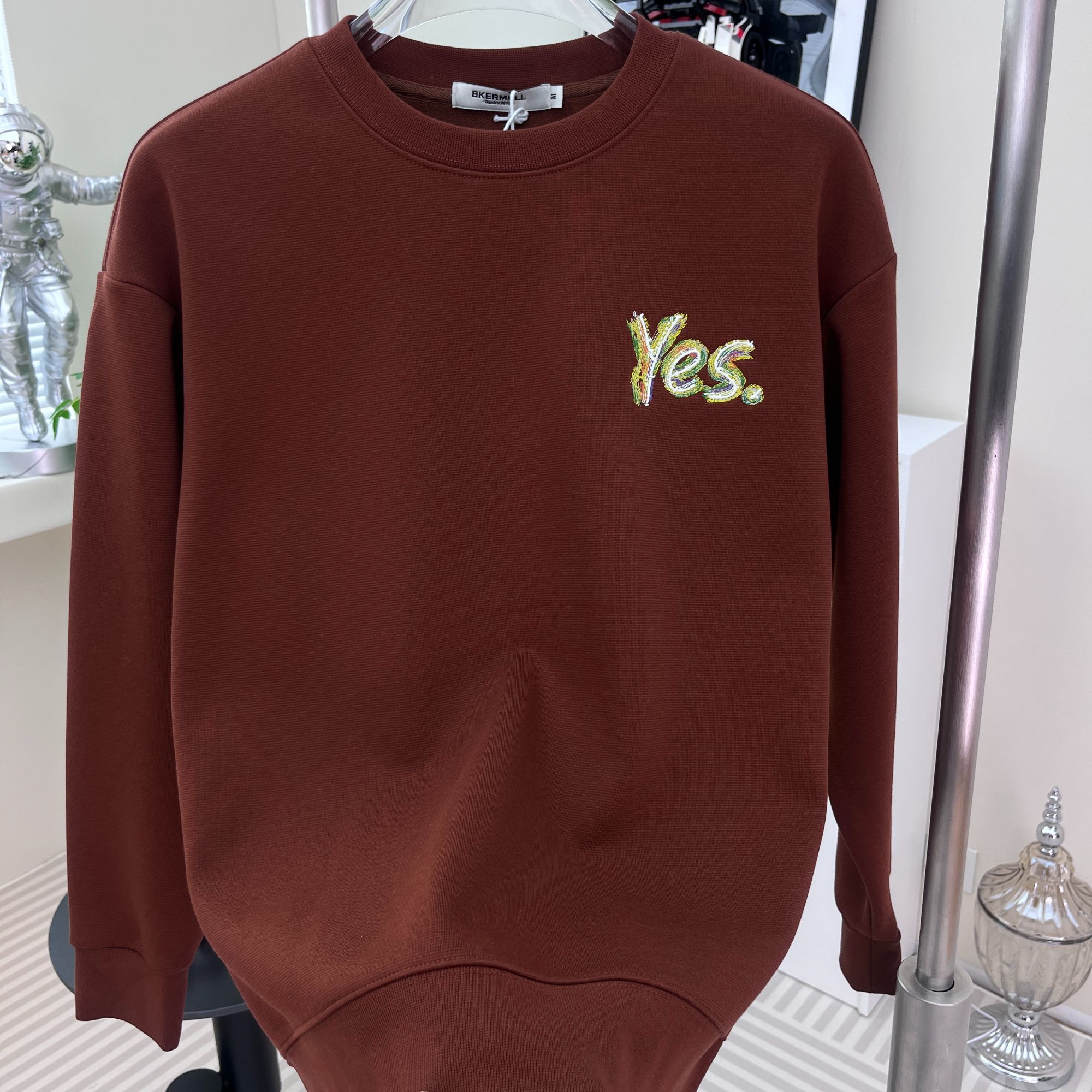 【TOT BGMXX】时尚彩绘潮流男士圆领长袖加绒卫衣