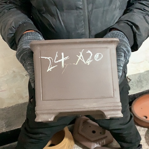 紫砂花盆手工制作