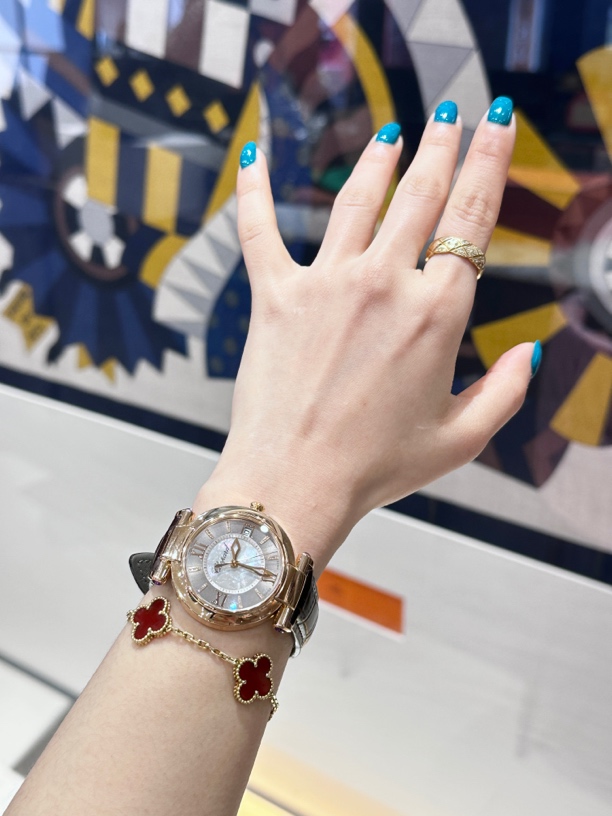99新 Chopard/萧邦 IMPERIALE系列/36mm/18k金/自动机械女表