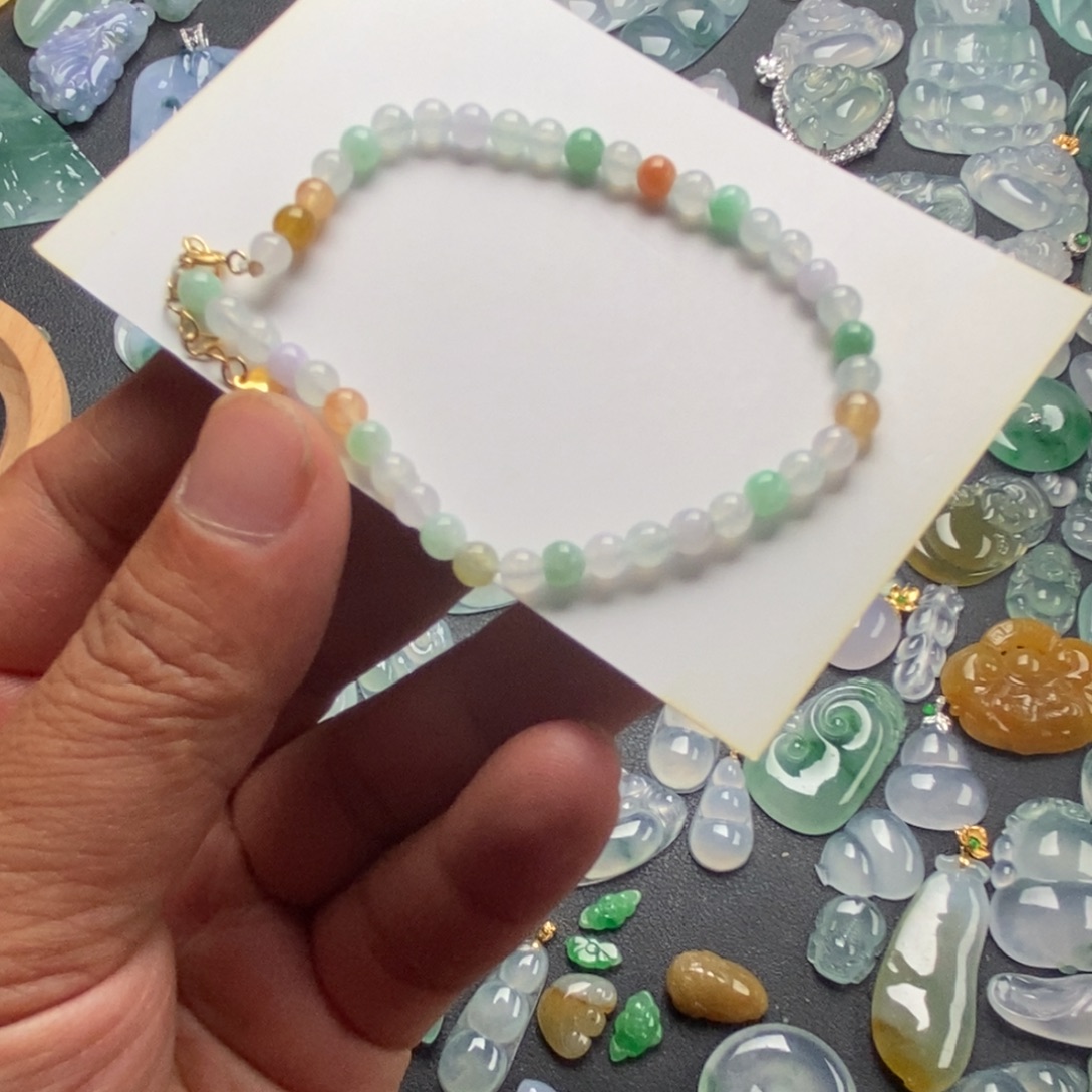 翡翠未镶嵌颈饰天然