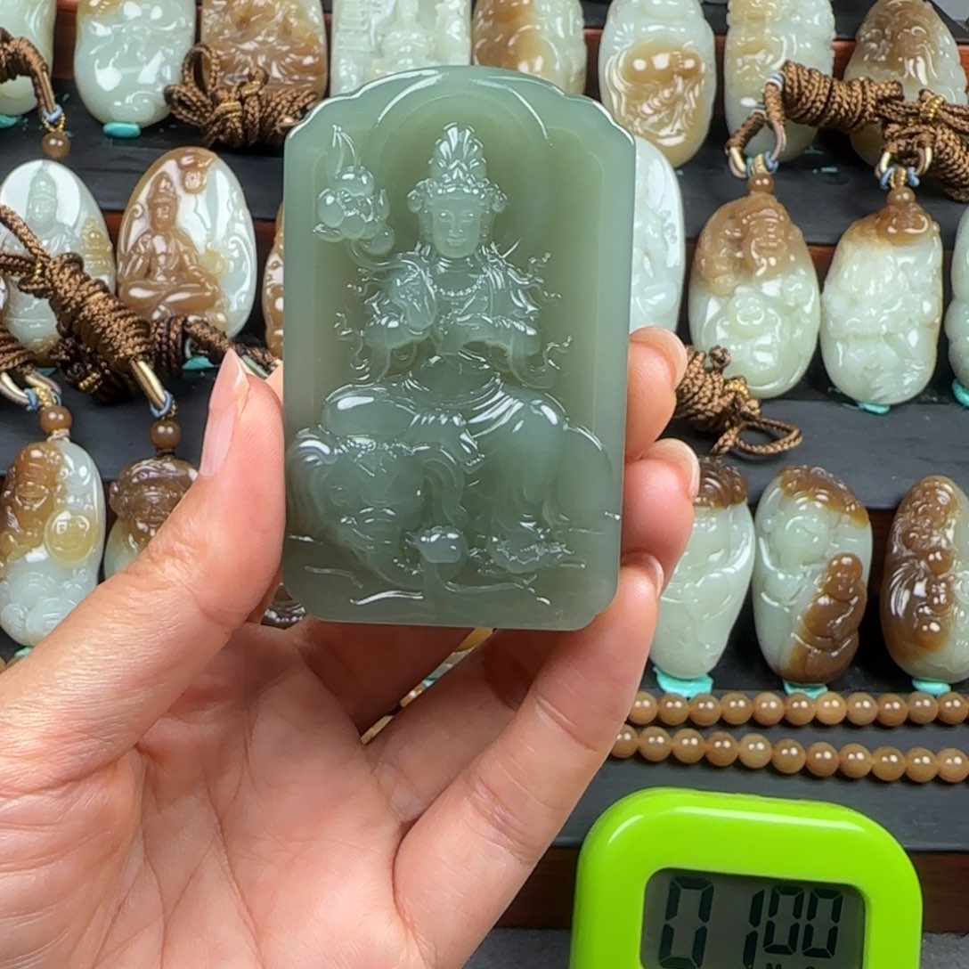 和田玉未镶嵌挂件