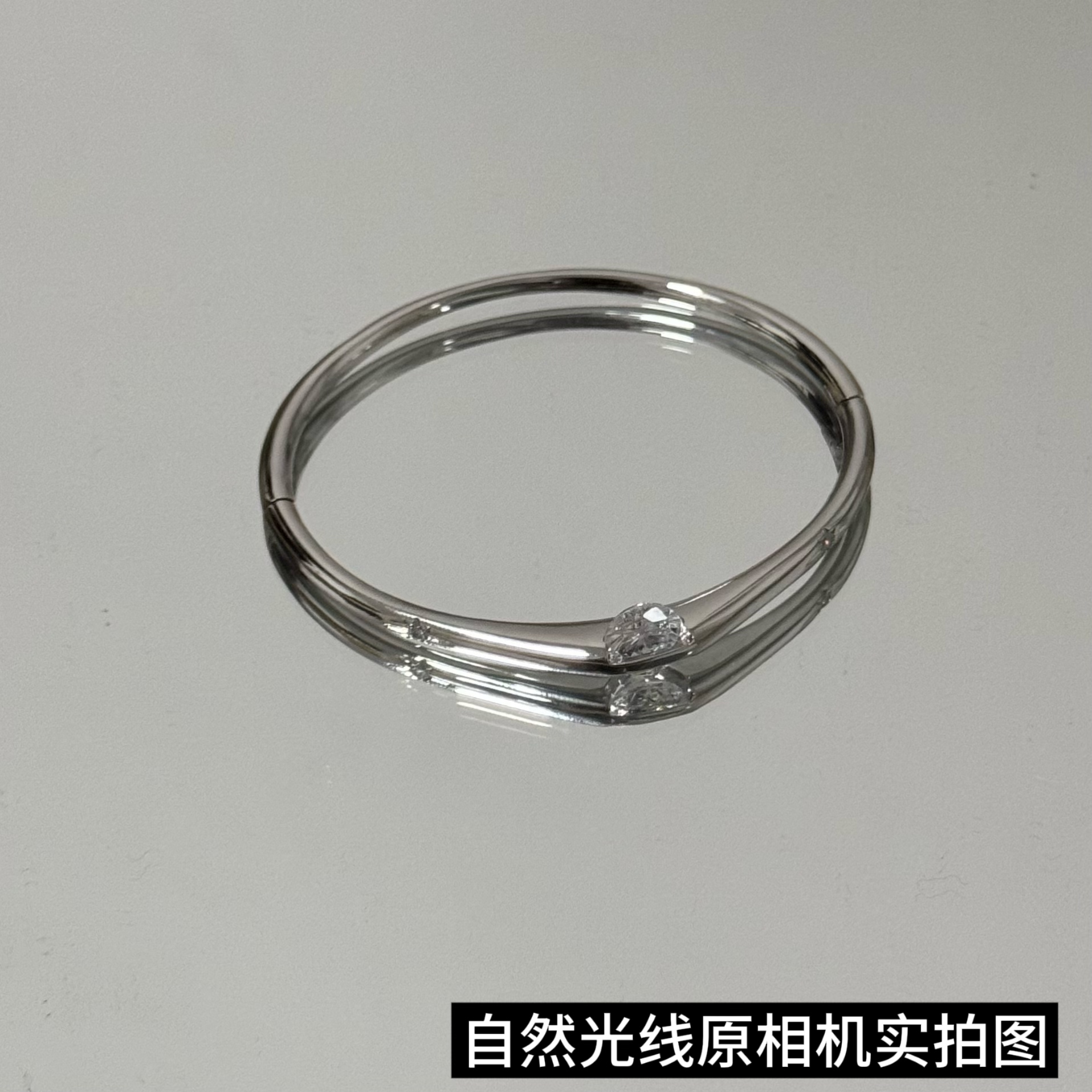 铜合金手镯 可旋转土星手镯星芒时尚小众简约手环