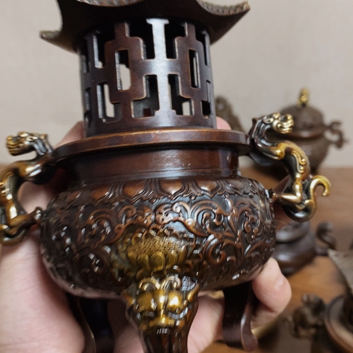 铜盛世铜炉铜器工艺品