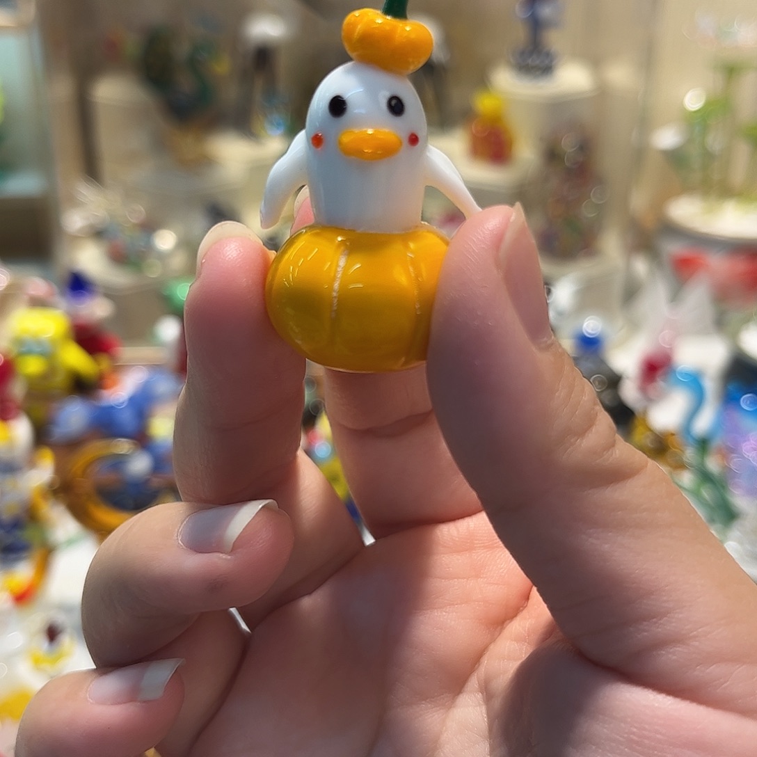 手工艺品琉璃南瓜鸭