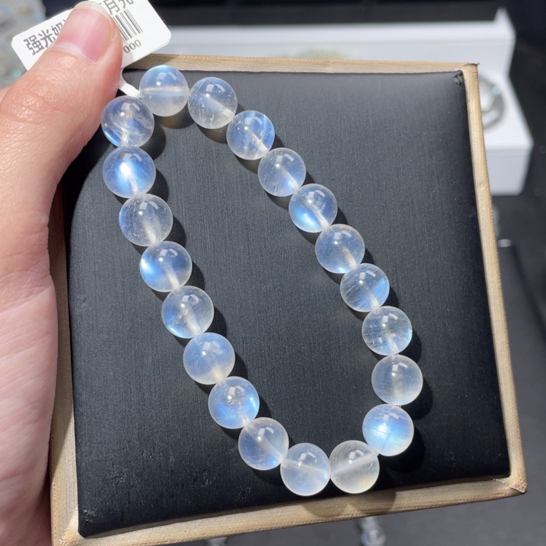 我****手链长石未镶嵌蓝月光9.5m