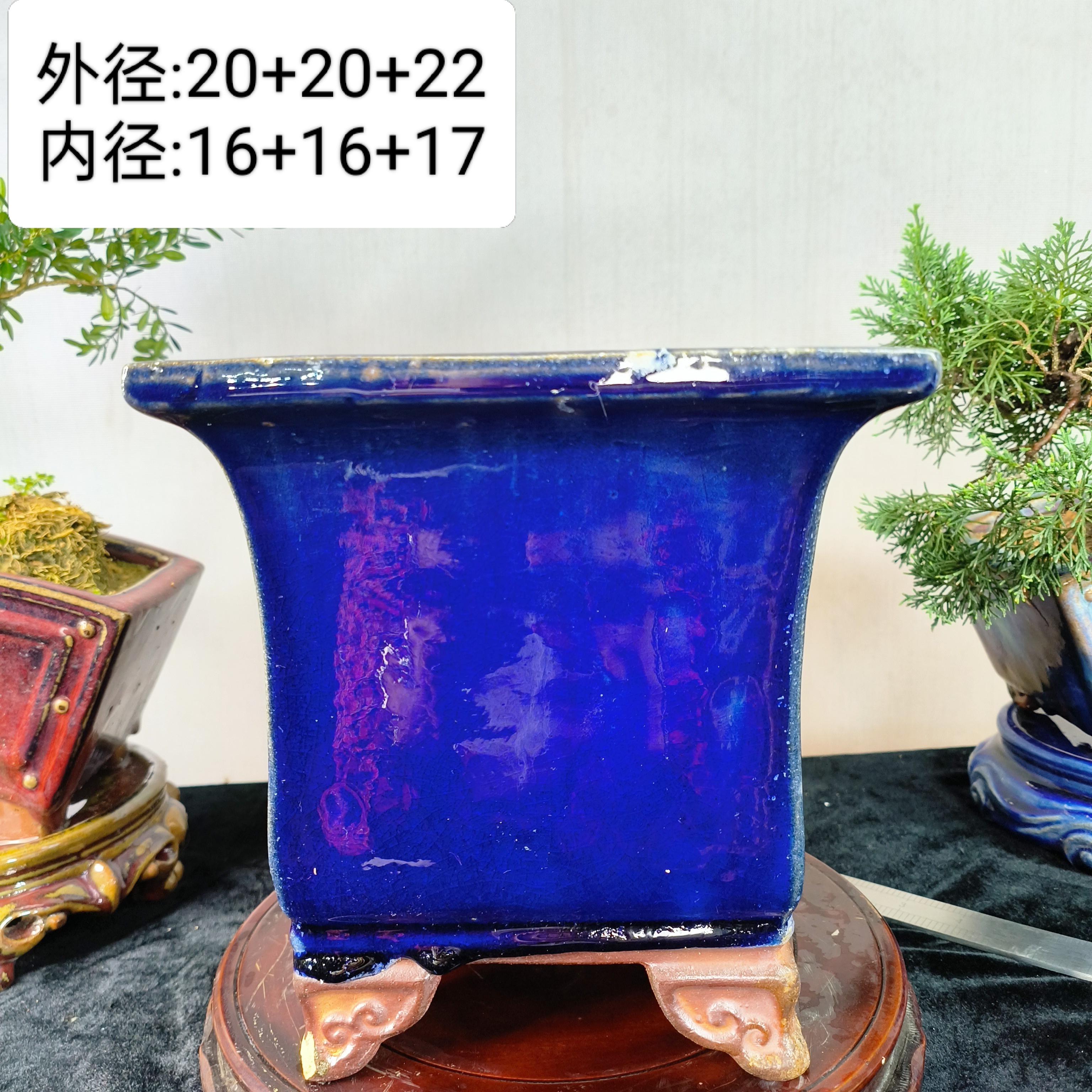 龙窑柴烧石湾盆高款兰花盆盆景花盆捡漏陶瓷兰花专用花盆清仓