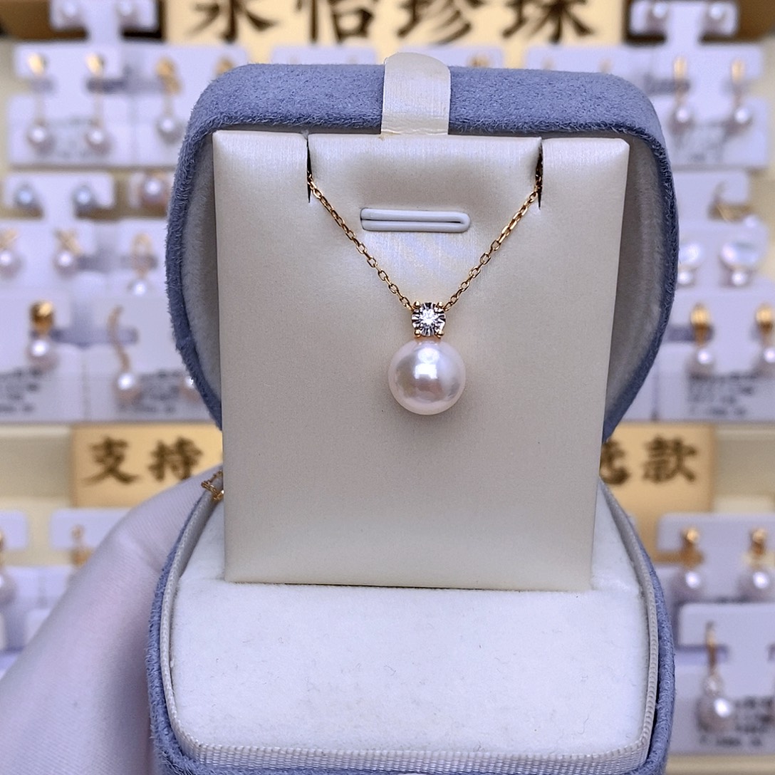 套链18K金镶嵌海水珍珠