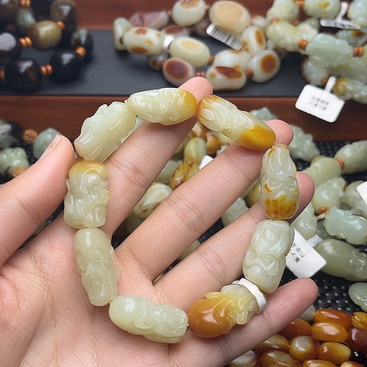 和田玉手链未镶嵌方**生