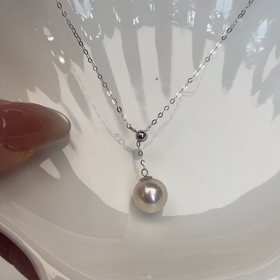 海水珍珠18K金镶嵌颈饰