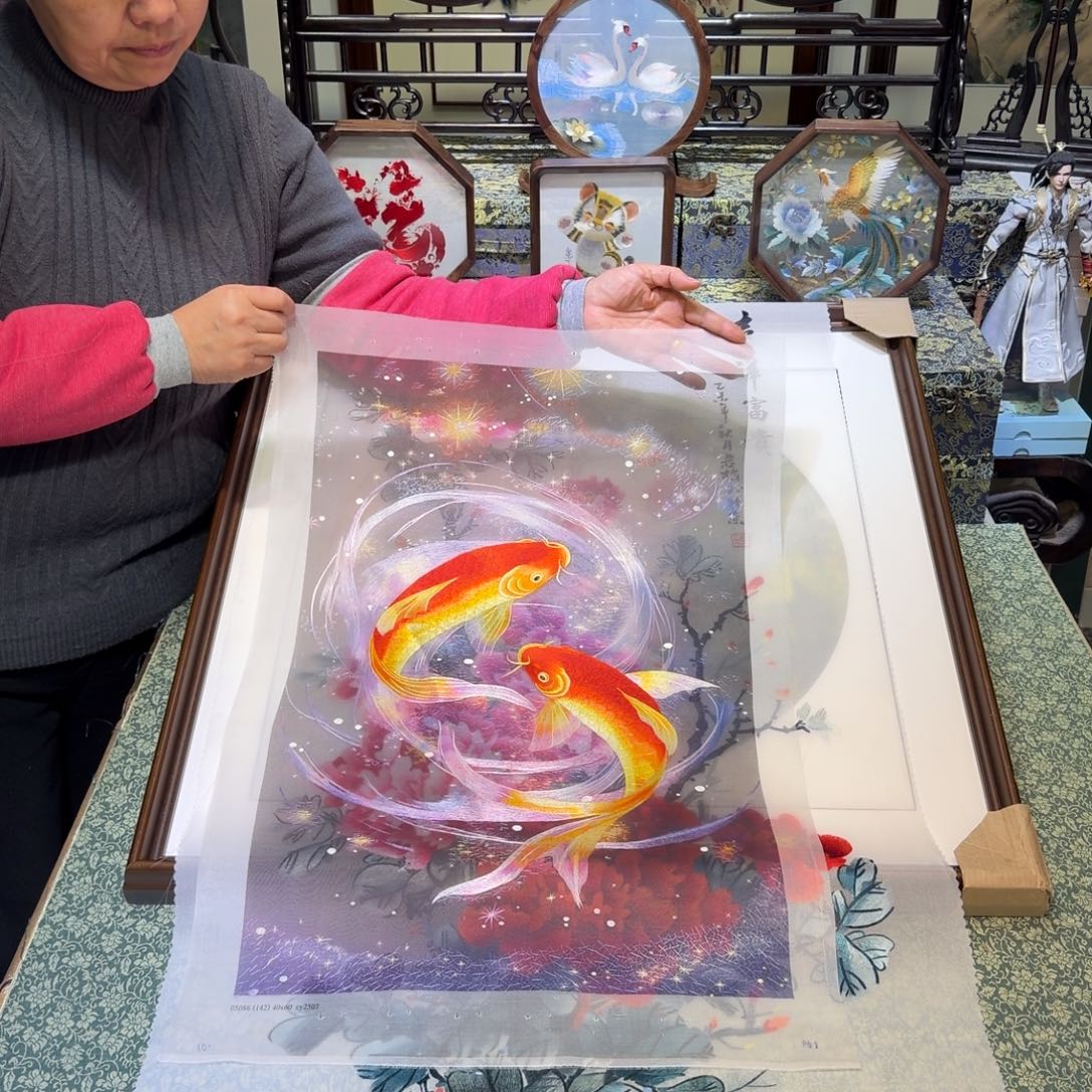 刺绣手工苏绣工艺单面绣片