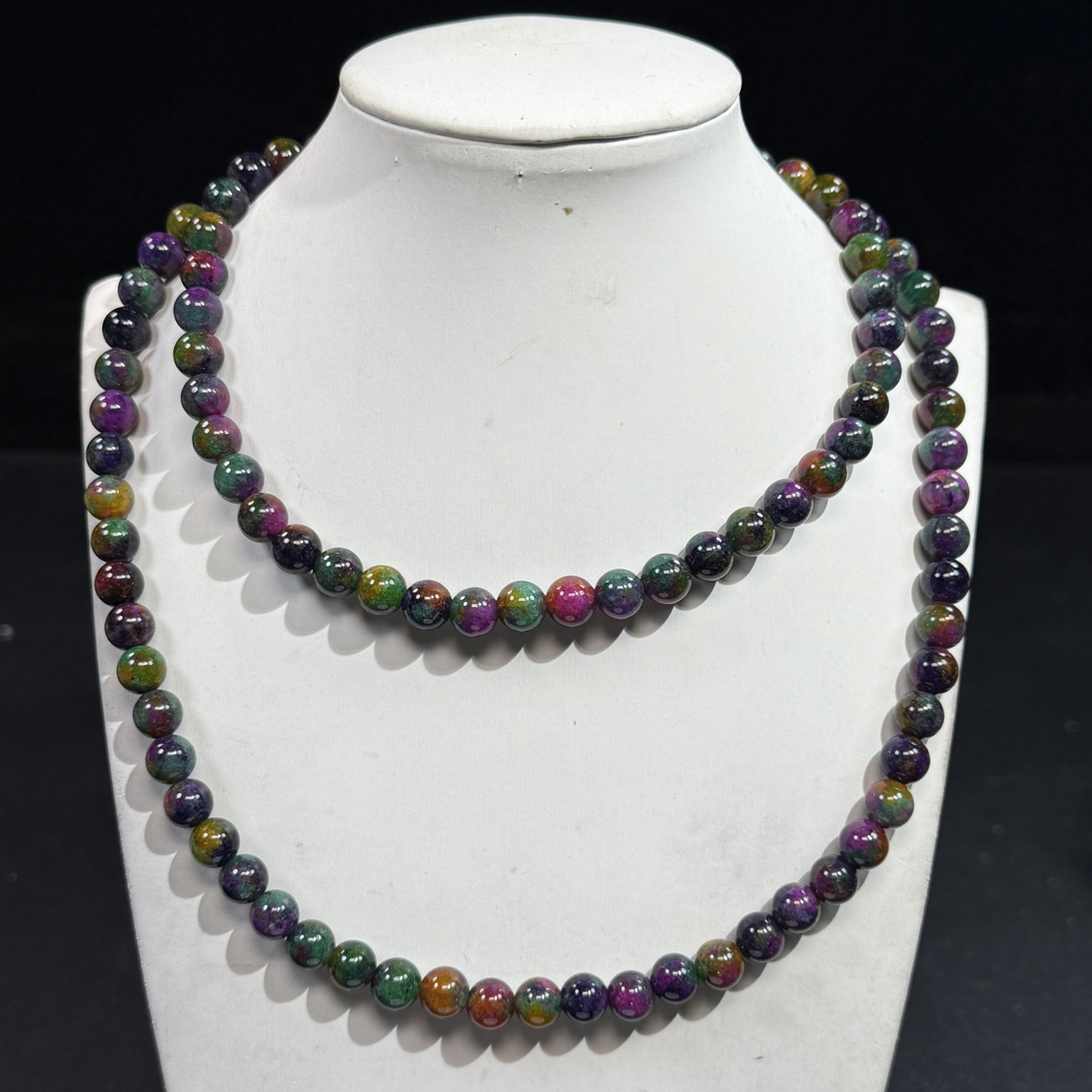 彩色8mm项链发一条J51