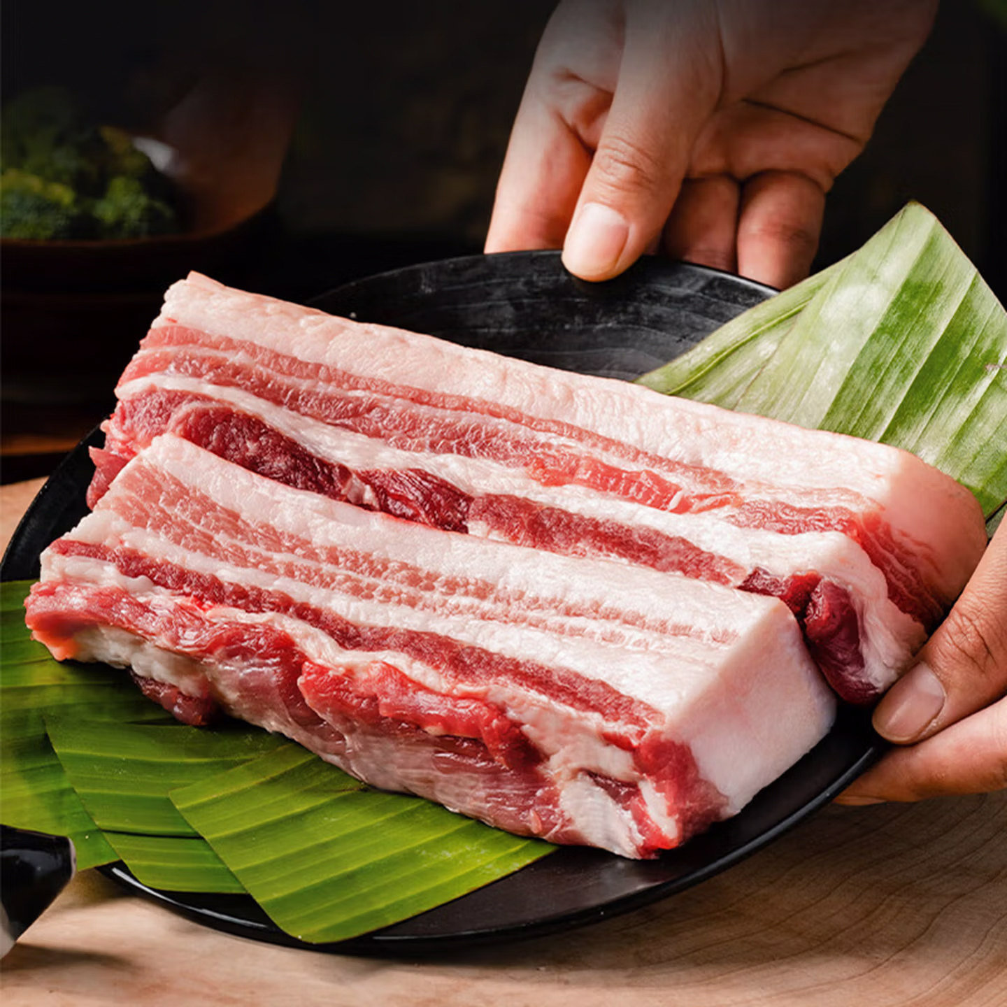 黑毛土猪《五花肉》（顺丰包邮）默认烧皮现场称重