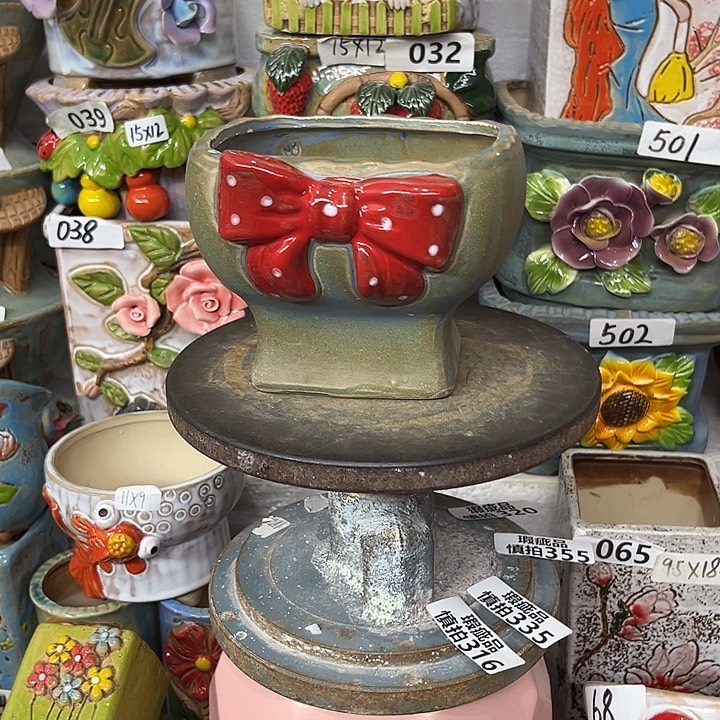 粗陶材质多肉花盆