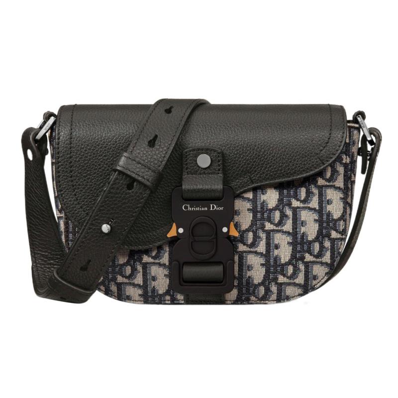 99新 DIOR/迪奥 经典Oblique印花马鞍迷你单肩斜挎包