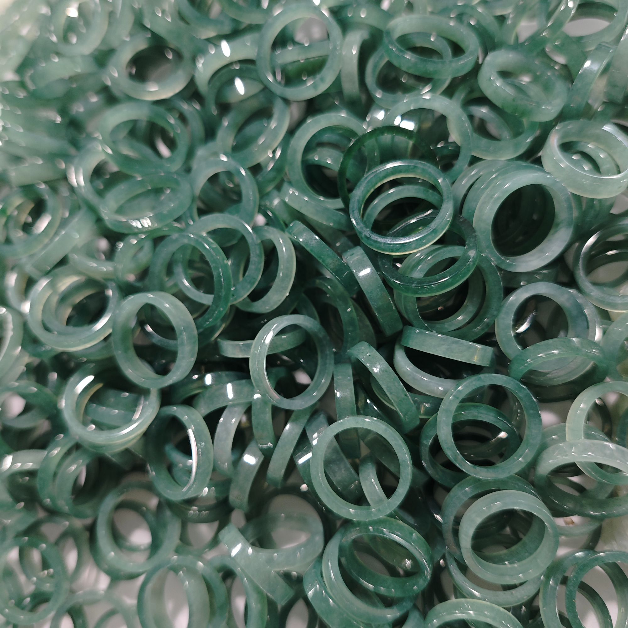 天然A货翡翠戒圈-d455-1多样性发一