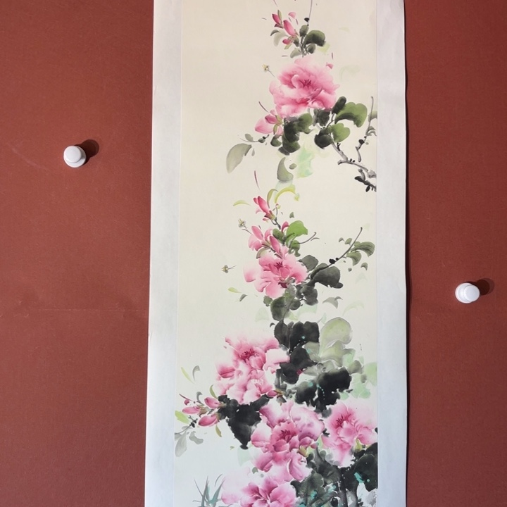 国画听兰老师花鸟