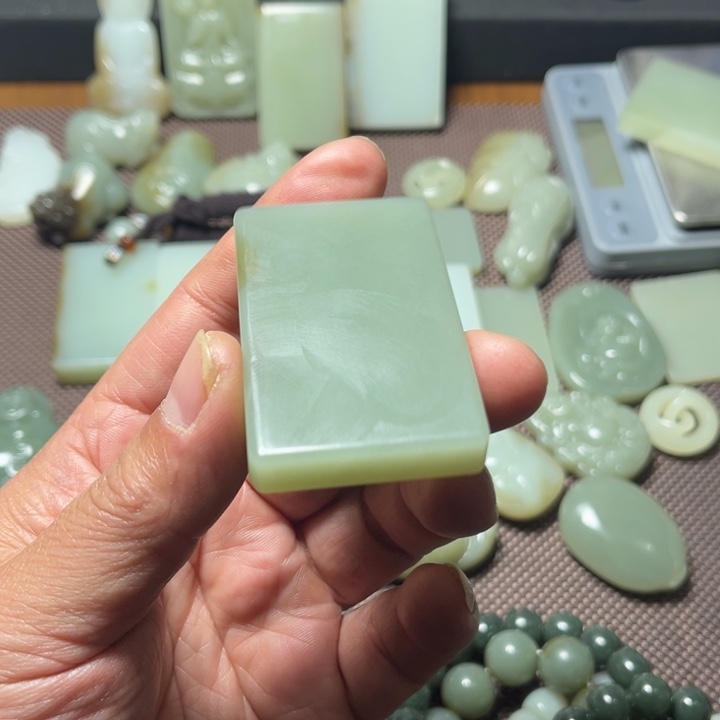 金***沐和田玉（糖玉）未镶嵌挂件