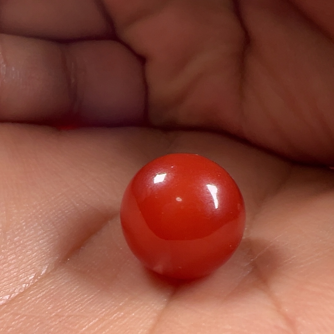 南红玛瑙圆珠14.7未镶嵌