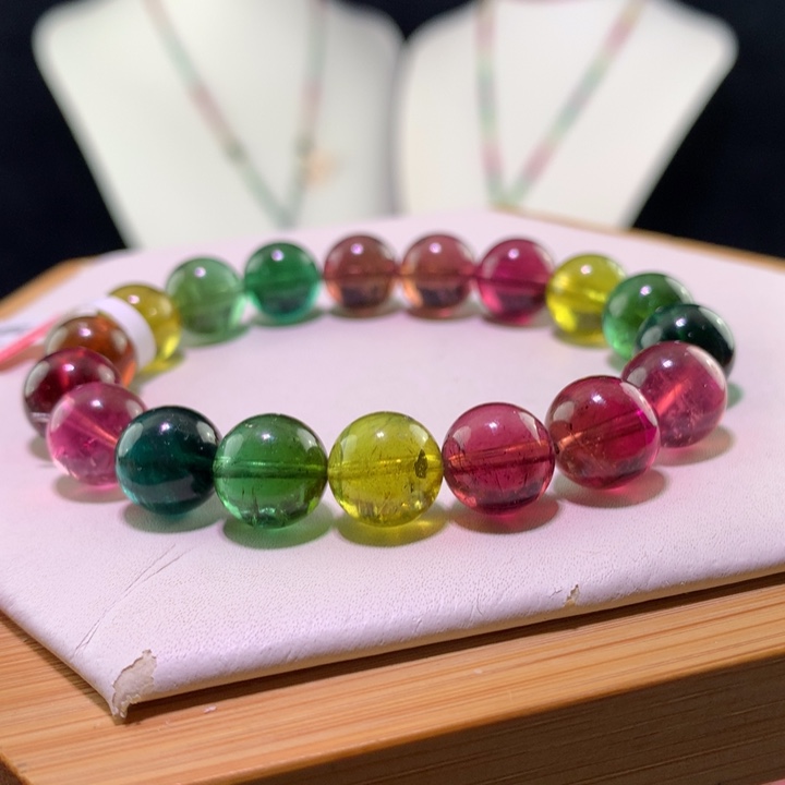 双色碧玺手链未镶嵌