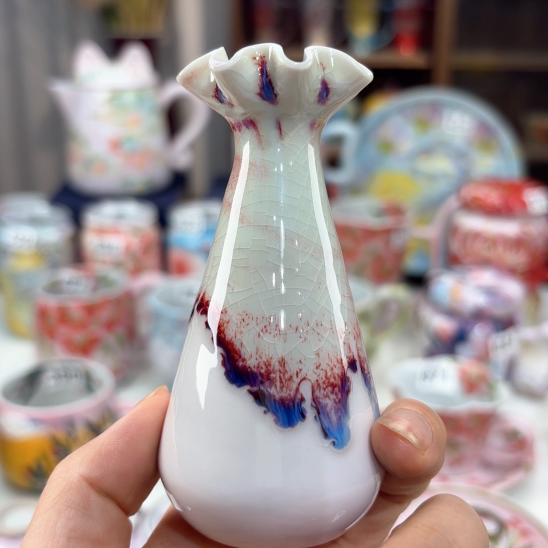 景德镇手绘高温釉下彩陶瓷茶具