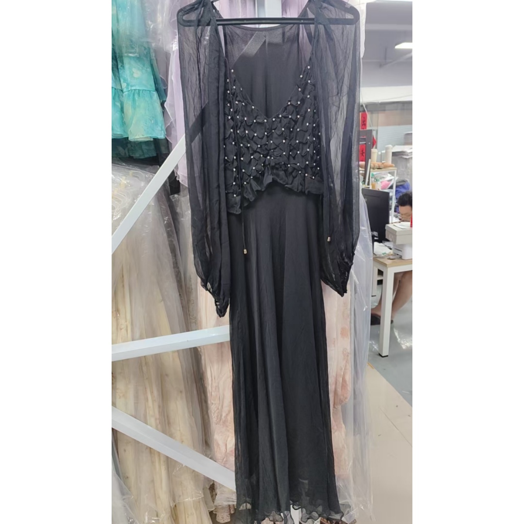 【2024-林姐真丝】重磅100桑蚕丝连衣裙HFFG2025-8