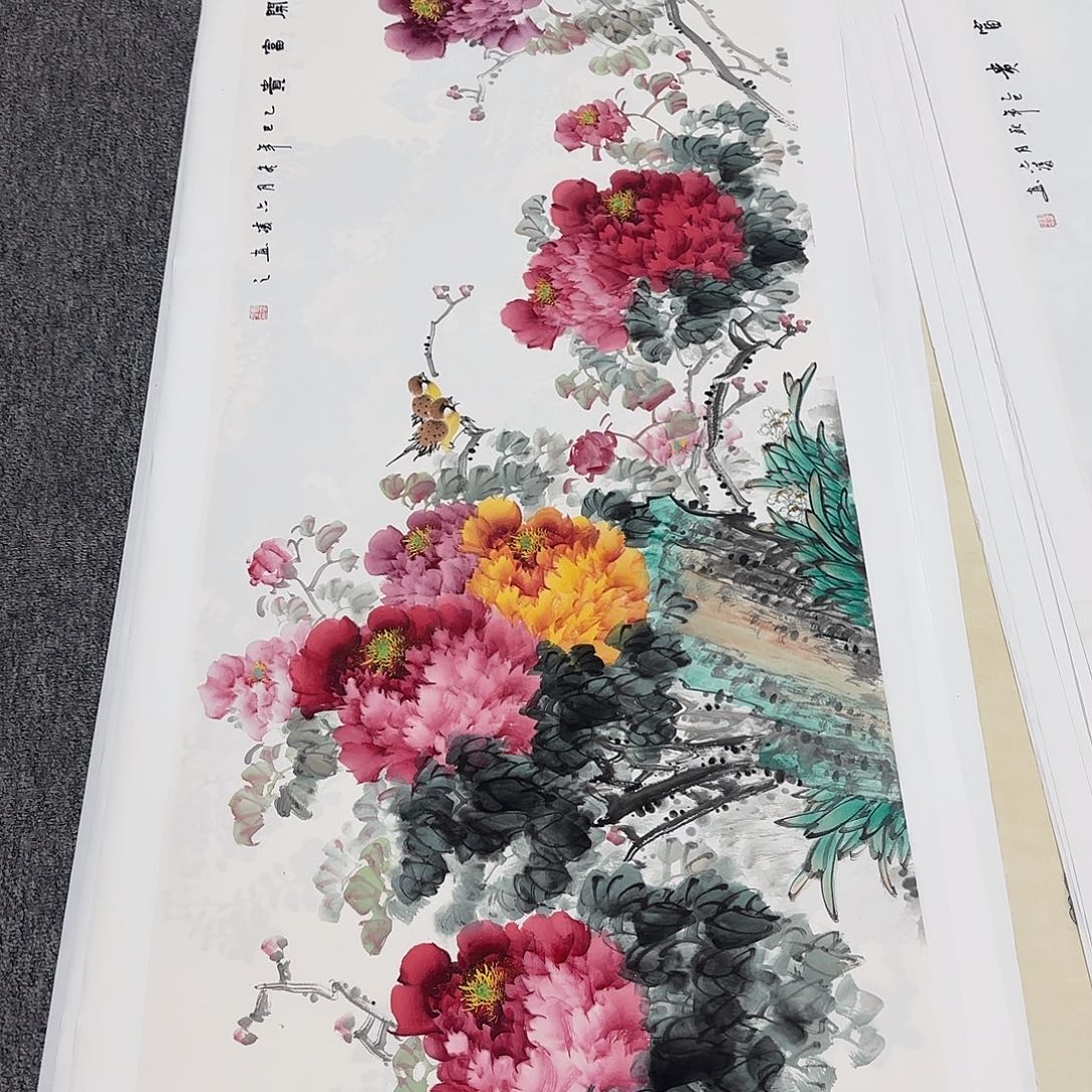 国画180*70纯手绘刘亦凌