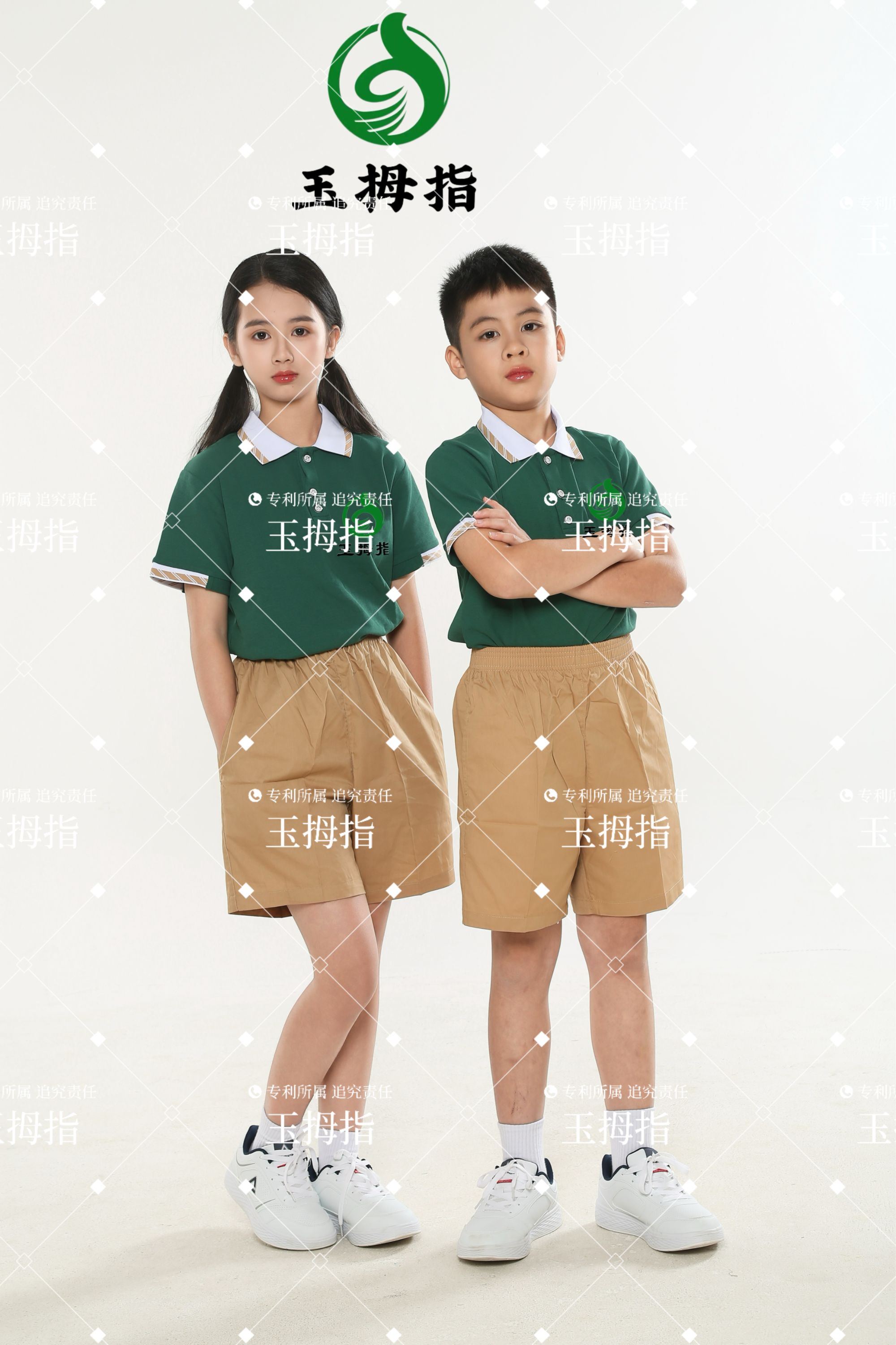 玉拇指玉州区小学夏季校服（下单备注学校下校徽/满76元包邮）