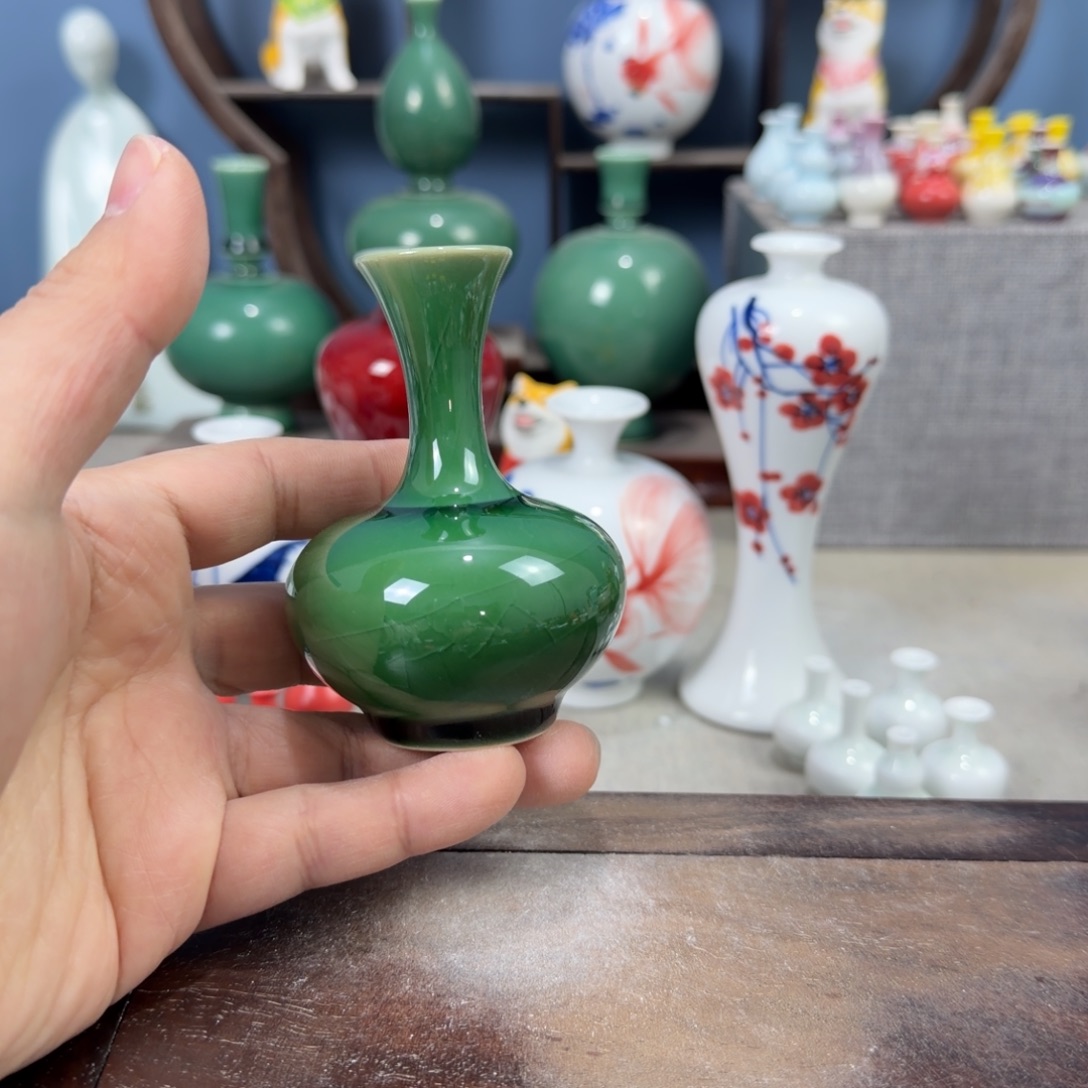 陶瓷手工小花器摆件