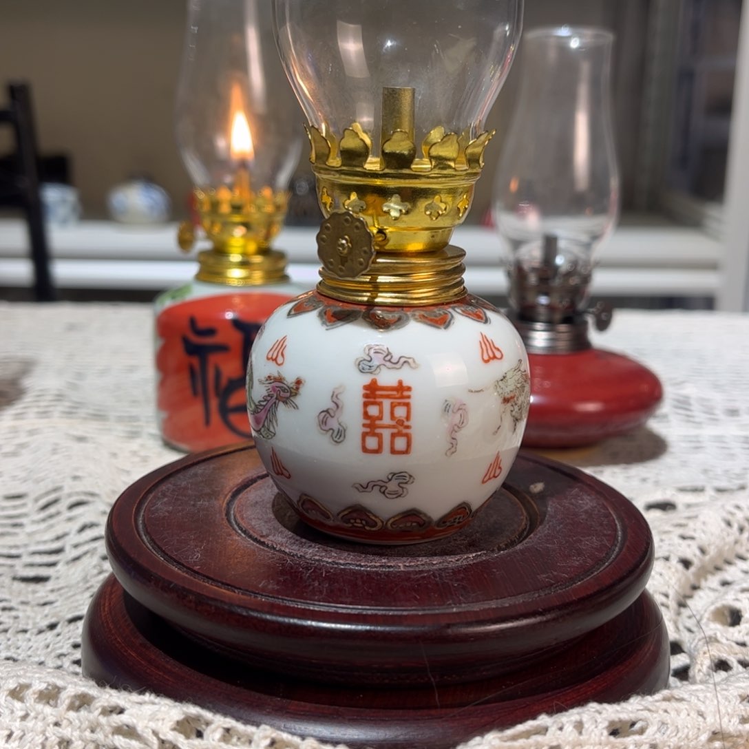 摆件景德镇陶瓷香薰灯