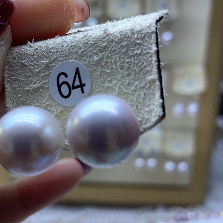 淡水珍珠耳饰银S925镶嵌