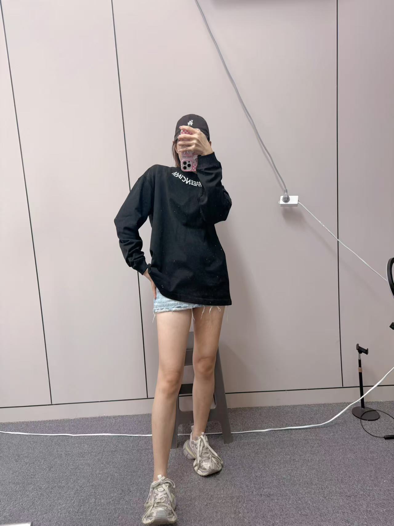 25新品【领口刺绣巴黎长袖】立体刺绣工艺360克重磅