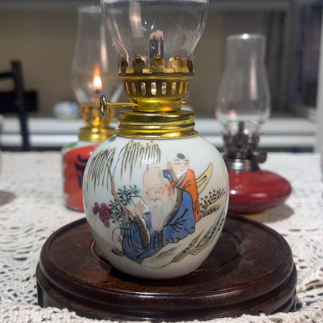 摆件景德镇陶瓷香薰灯