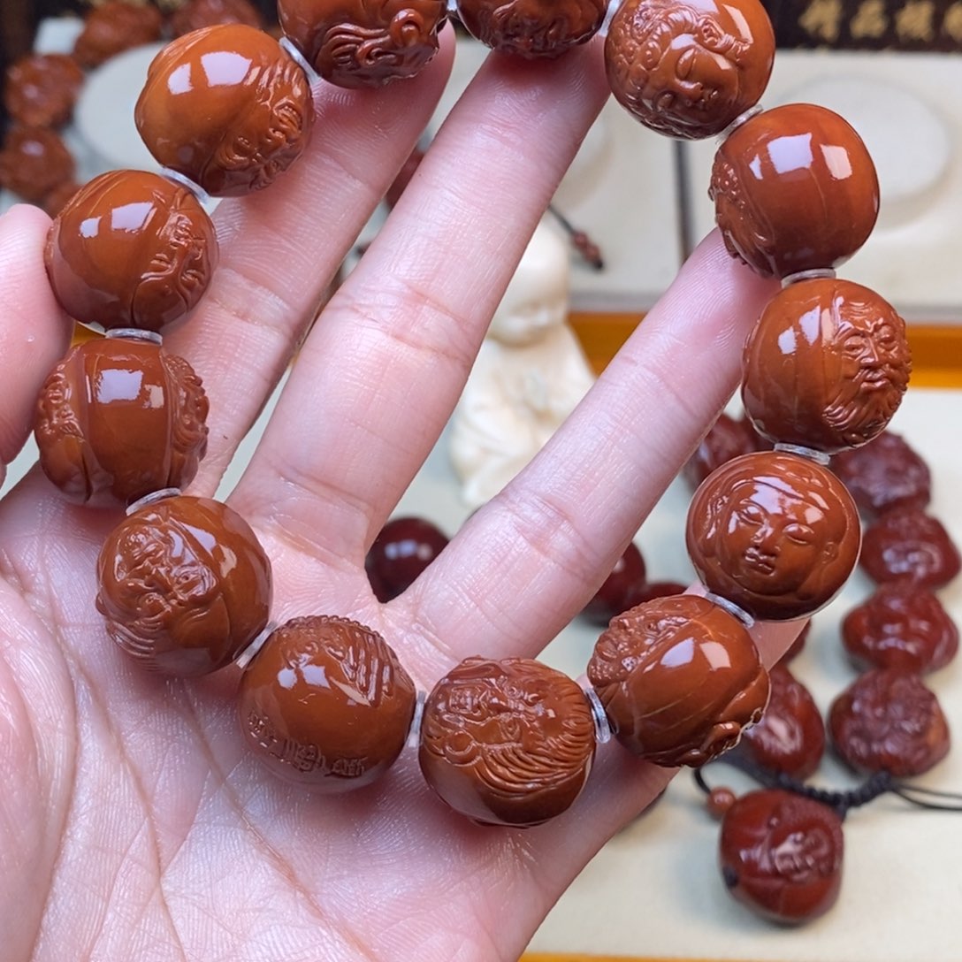 橄榄核吊坠空**盗十八罗汉