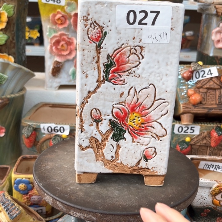 紫砂花盆粗陶材质多肉花盆