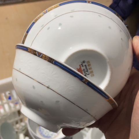 碟景德镇陶瓷5英寸玲珑2个