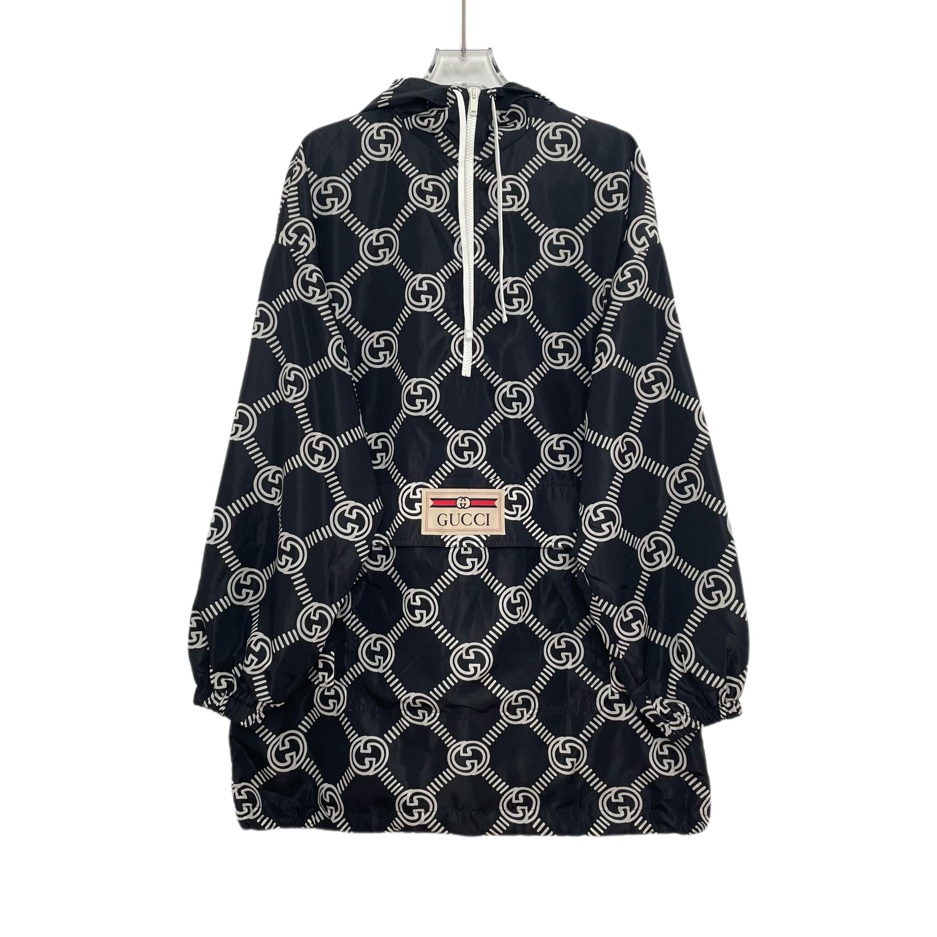 99新 GUCCI/古驰 满印半拉链冲锋衣 M码 95新 公价18000 H1581 CS