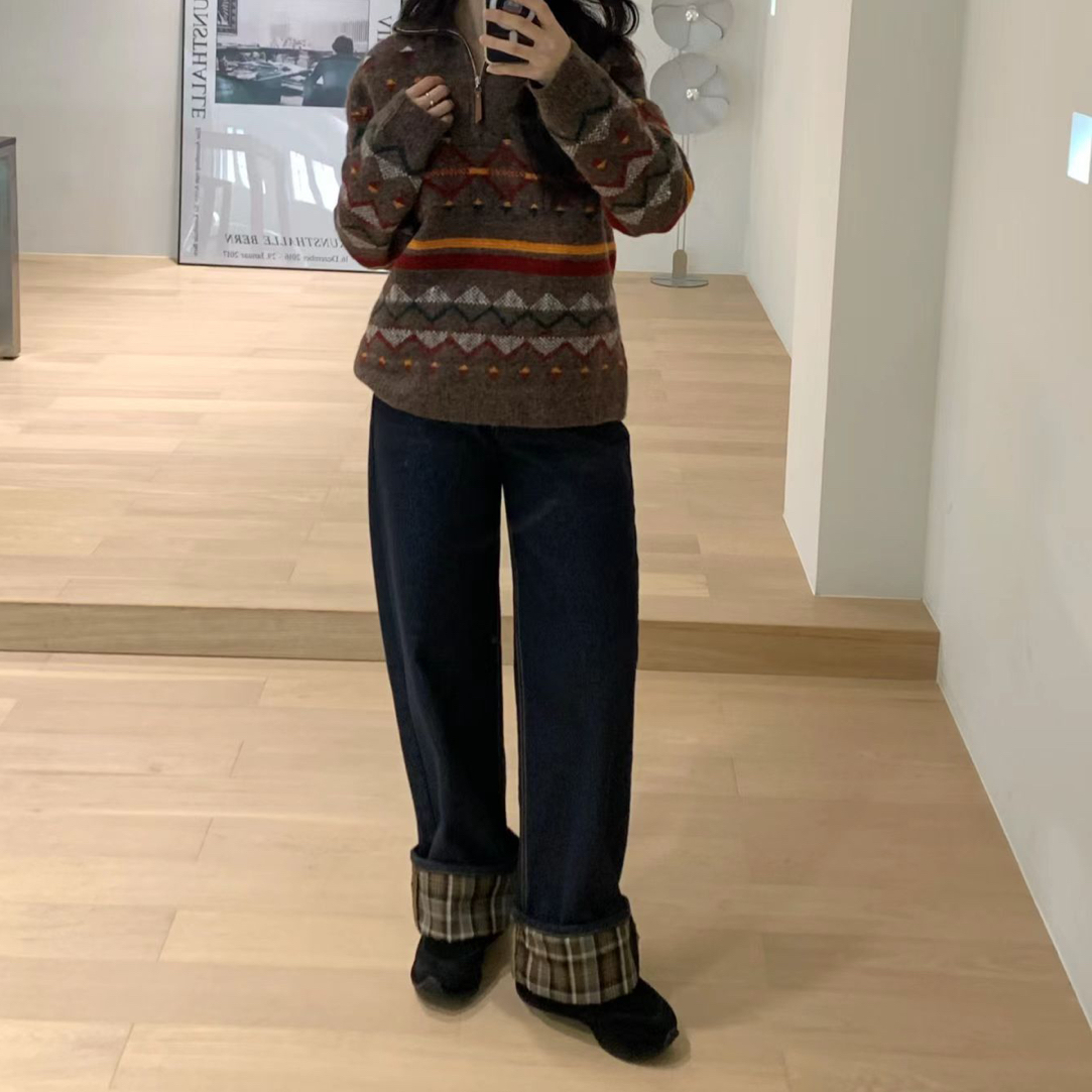 韩国东大门正品代购秋冬款宽松百搭显瘦裤裙