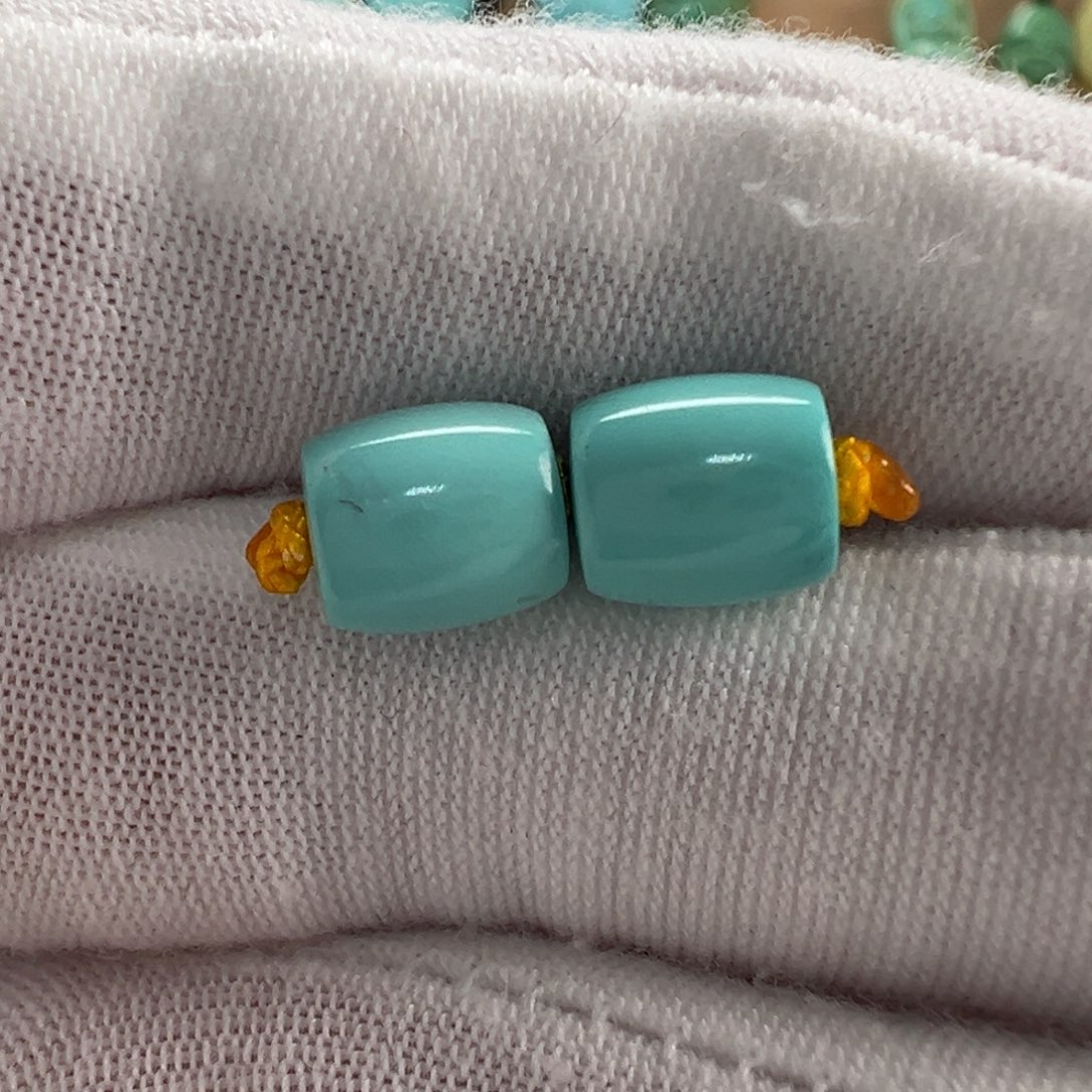 未镶嵌绿松石直切珠7.1x7.7mm