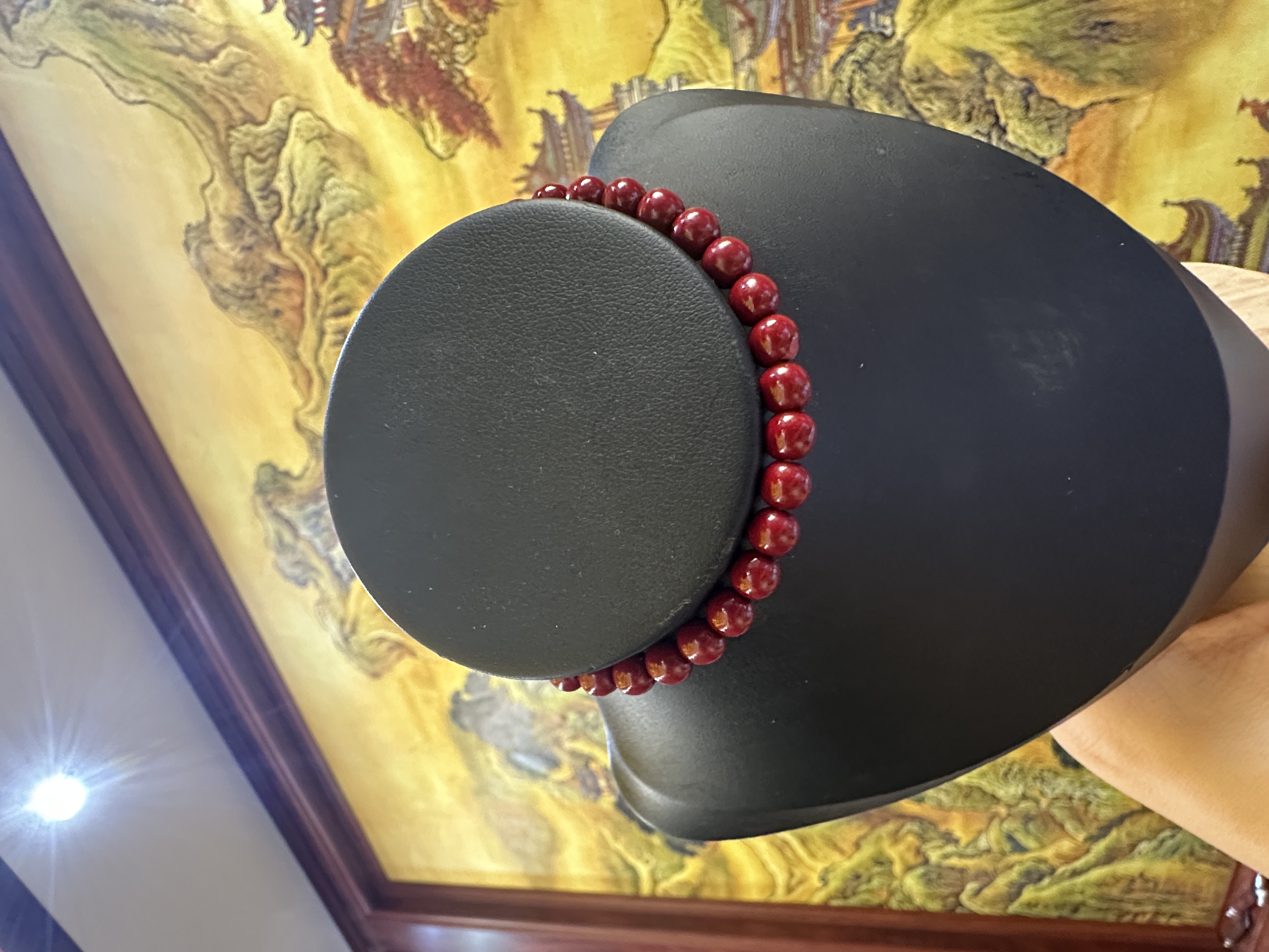 天然辰砂【甄选】天然辰砂高含量朱砂6mm手串