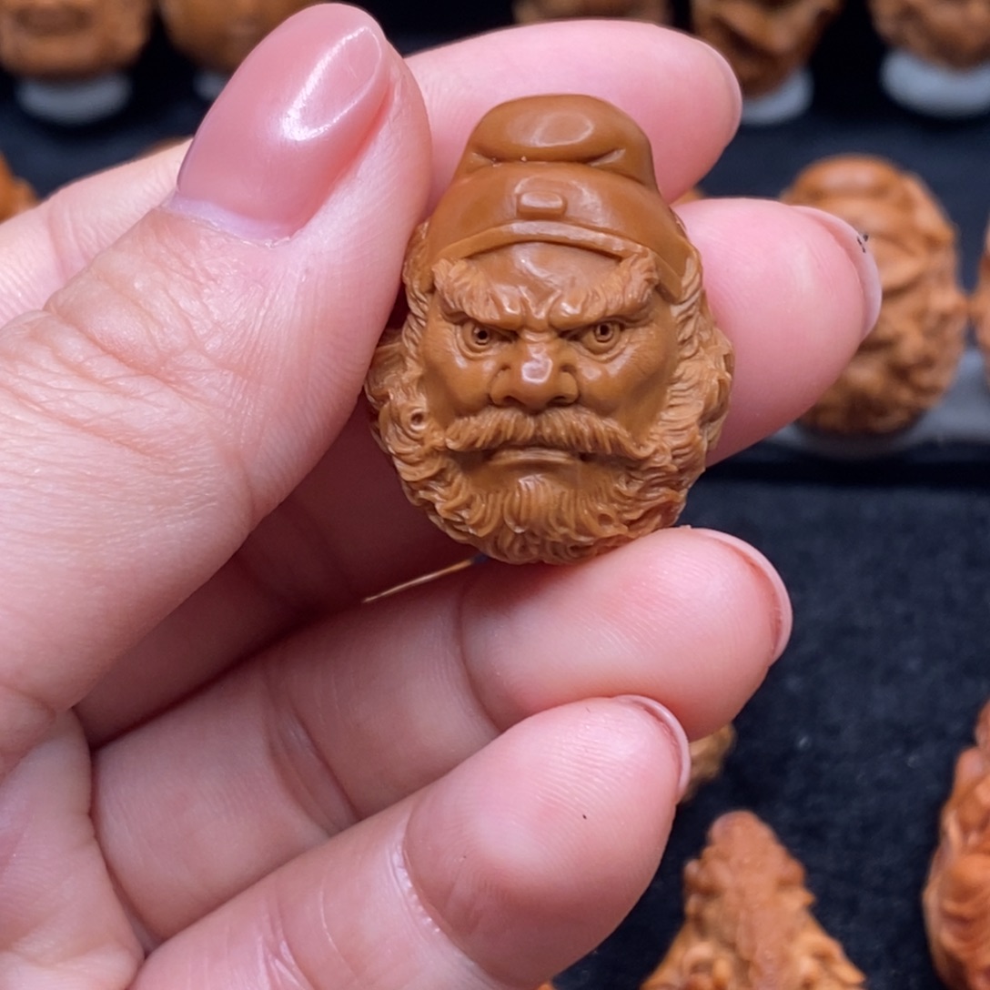 立***青手串/手链橄榄核钟馗