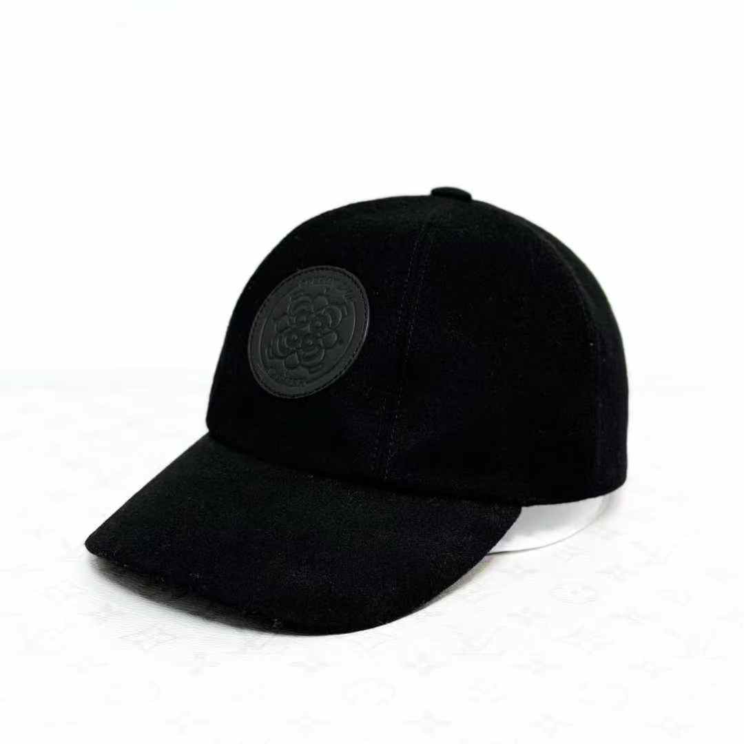 99新 Hermes/爱马仕 黑色徽标棒球帽，鸭舌帽