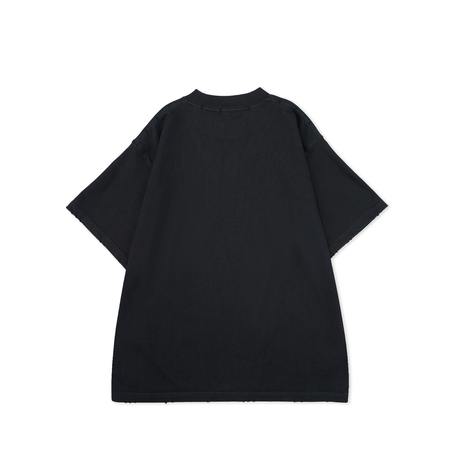 【5号-烧花圆圈】2025新款蛇年圆领宽松T恤休闲潮流情侣半袖-58020