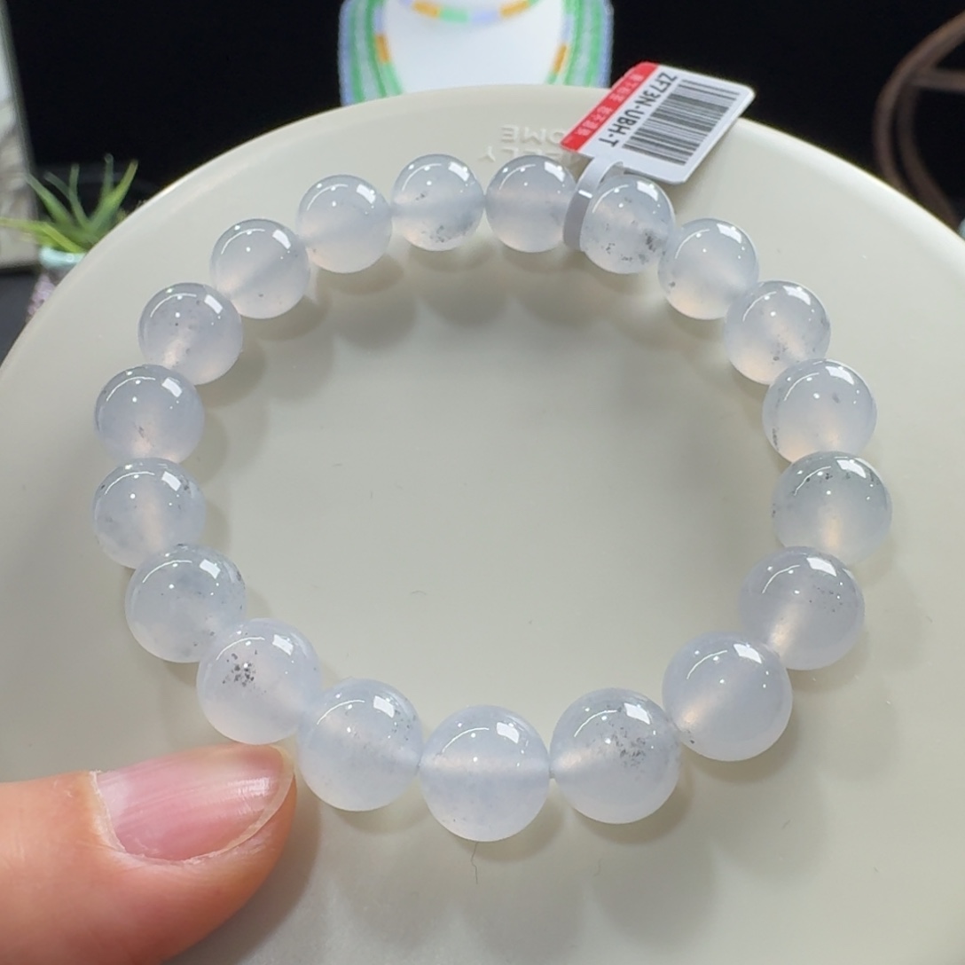 翡翠未镶嵌手链超纯果冻乌鸡单圈10mm