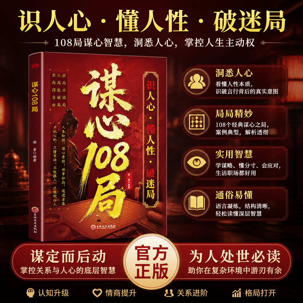 谋心108局 识人心懂人性破迷局洞悉人心实用智慧识人辨心谋局制胜