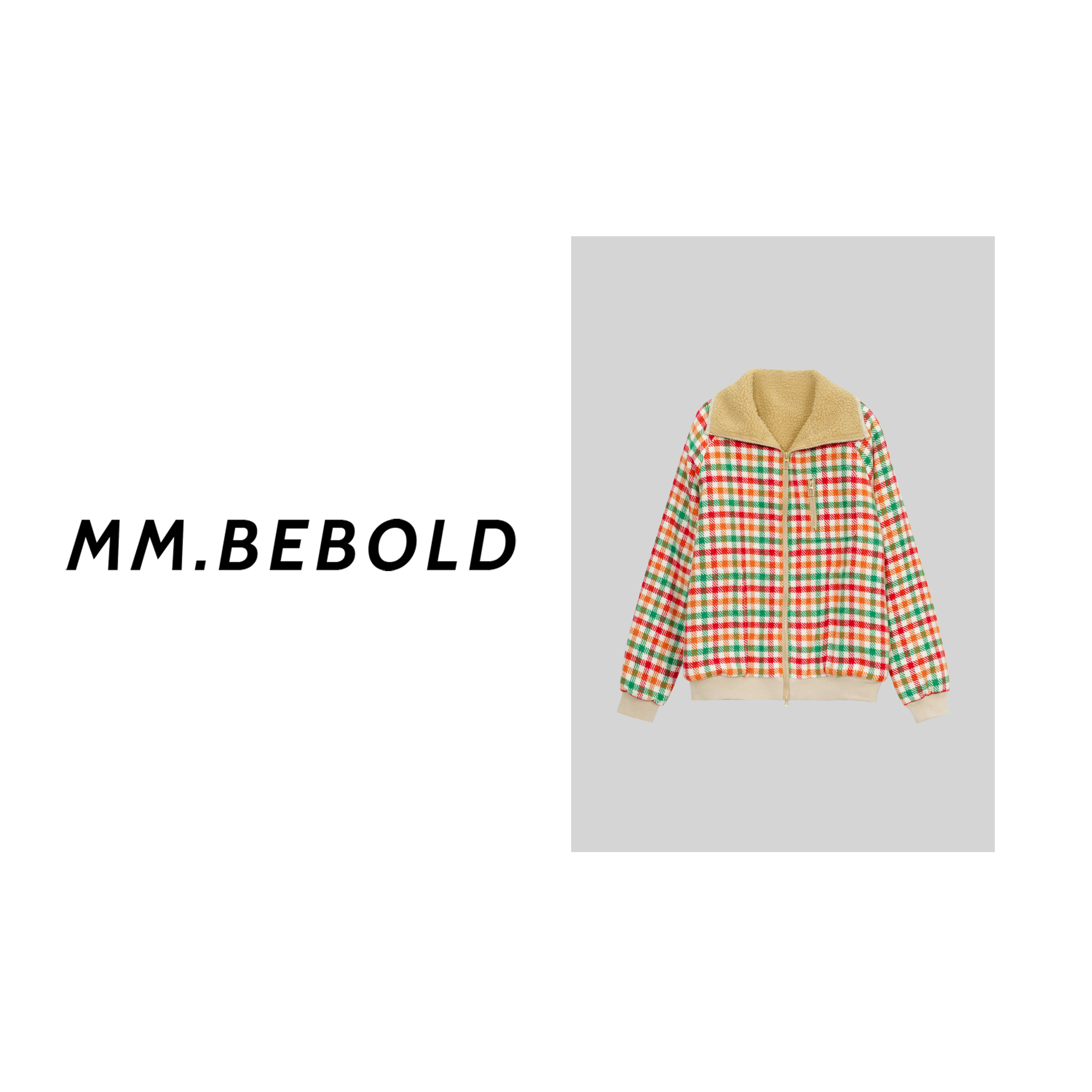 【蓓蓓精选】枫野 撞色重磅夹克外套MQJ2772