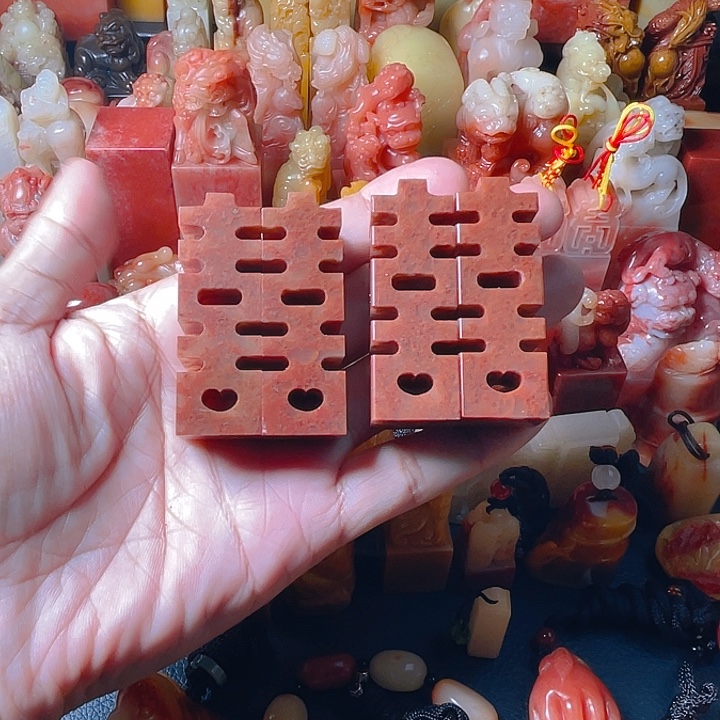 老挝石2对双喜临门对章！！！