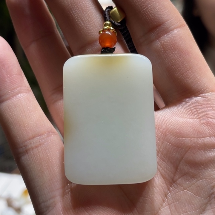 和田玉未镶嵌吊坠(不含链)